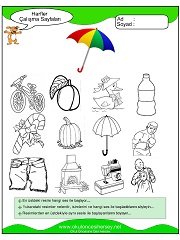 Ş Sesi Çalışma Sayfaları